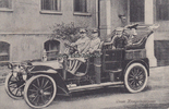 Deutsches Reich Ansichtskarte / Postkarte /Automobil/ Unser Kronprinzenpaar -