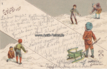 Deutsches Reich O.J. Ansichtskarte / Künstlerkarte / Litho / Ackermanns Schlüssel-Garn. / Gruss aus 2