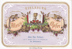 Attersee / Salzkammergut / Österreich Litho/Einladung zum ersten heiligen Mess-Opfer des Priesters Franz Xav.Rothauer -