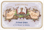 Attergau / Attersee / St. Georgen / Österreich Litho/Einladung zum ersten heiligen Mess-Opfer des Priesters Ferdinand Pichler -