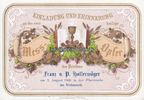 Unterach am Attersee / Österreich Litho/Einladung und Erinnerung an das erste heilige Mess-Opfer des Priesters.. -