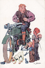 Österreich / Wien Ansichtskarte / Künstlerkarte/ B.K.W.I.-Brüder Kohn Wien I. / K John./ Motorrad -