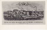 Dortmund Ansichtskarte / Werbekarte / Heinr. Wenker Brauerei Kronenburg, Dortmund / ... -