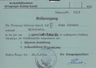 Drittes Reich/Castrop-Rauxel Reichsluftschutzbund / Bescheinigung / Allgemein=Ausbildung / Fachausbildung -
