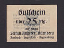Nürnberg / Bayern 25 Pf o.D. 1918 Stefan Angerer 1-2