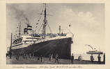 Cuxhaven Ansichtskarte / Postkarte / Nordseebad Cuxhaven / S.S. New York H.A.P.A.G. ... -