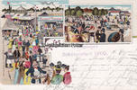 Lennep/Remscheid Ansichtskarte / Postkarte / Litho / Gruss v. Lenneper Schützenfest 1900. -