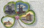 Strassburg im Elsass / Frankreich Ansichtskarte / Postkarte / Litho / Kleeblatt Strassburg-Garnisonkirche. . . -