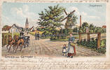 Gettorf Ansichtskarte / Postkarte / Litho / Gruss aus Gettorf. Bergstrasse. -