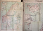 Skandinavien / Dänemark / Norwegen / Schweden 1909 Karte / Katholische Vertretungen der skandinavischen Länder 2-3