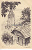Marburg a. d. Lahn Ansichtskarte / Postkarte / Künstlerkarte / Original=Steinzeichnung von Prof. .. -