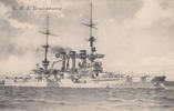 Deutsches Reich Ansichtskarte / Postkarte / S. M. S. Braunschweig -