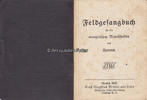Deutsches Reich Feldgesangbuch für die evangelischen Mannschaften des Heeres -
