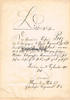 Berlin Bescheinigung / Der Grenadier Richard Peiz der 5. Kompanie 4. Garde Regiments... -