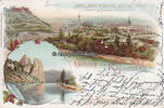 Bad-Kreuznach Ansichtskarte / Postkarte / Litho / Gruss aus Kreuznach / Brillant-Kaffee mit .. -