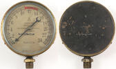 Stockholm / Schweden Lokomotive? / Dampfmaschine? / Manometer / Aktiebolaget / Nordiska Armatur- -
