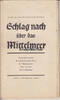 Drittes Reich Tornisterschrift / Schlag nach über das Mittelmeer / Heft 11 -
