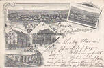 Willebadessen Ansichtskarte / Postkarte / Litho / Gruss aus Willebadessen / Viaduct / Postamt -
