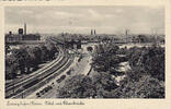 Ludwigshafen am Rhein Ansichtskarte / Postkarte / Ludwigshafen / Rhein, Total und Rheinbrücke -