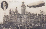 Leipzig Ansichtskarte / Postkarte / Zeppelin in Leipzig / Graf Zeppelin -