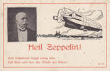 Deutsches Reich Ansichtskarte / Postkarte / Heil Zeppelin / Lieb Vaterland magst ruhig sein, -