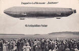 Deutsches Reich Ansichtskarte / Postkarte / Zeppelin - Luftkreuzer Sachsen -