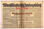 Drittes Reich / Westfalen Westfälische Landeszeitung Rote Erde / Amtliches Blatt der NSDAP -