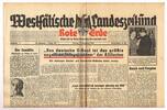 Drittes Reich / Westfalen Westfälische Landeszeitung Rote Erde / Amtliches Blatt der NSDAP -