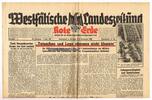 Drittes Reich / Westfalen Westfälische Landeszeitung Rote Erde / Amtliches Blatt der NSDAP -