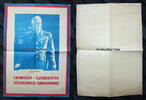 Tschechoslowakei Ludvik Svoboda / Plakat / SVOBODA - SUVERENITA SOCIALISMUS - DEMOKRACIE -