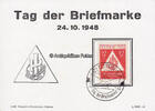Cottbus Gedenkblatt / Tag der Briefmarke 24. 10. 1948 -