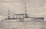 Deutsches Reich Ansichtskarte/Postkarte / S. M. S. Breslau / Mit Kaiserliche Marine Briefstempel -