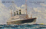 Belgien / USA Ansichtskarte / Postkarte / Künstlerkarte / RED STAR LINE. / Triple - Screw... -