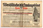 Drittes Reich / Westfalen Westfälische Landeszeitung Rote Erde / Amtliches Blatt der NSDAP -