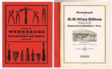 Kleinschmalkalden / Floh-Seligenthal / Thüringen Katalog über Werkzeuge für Schuhmacher und Sattler / Ausgabe 26 / Preisbuch ... -