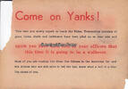 Amerika Flugblatt / Come on Yanks ! -