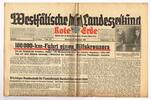 Drittes Reich / Westfalen Westfälische Landeszeitung Rote Erde / Amtliches Blatt der NSDAP -