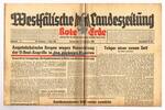 Drittes Reich / Westfalen Westfälische Landeszeitung Rote Erde / Amtliches Blatt der NSDAP -