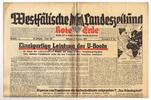 Drittes Reich / Westfalen Westfälische Landeszeitung Rote Erde / Amtliches Blatt der NSDAP -