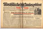 Drittes Reich / Westfalen Westfälische Landeszeitung Rote Erde / Amtliches Blatt der NSDAP / Folge 56+57 -