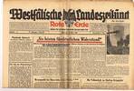 Drittes Reich / Westfalen Westfälische Landeszeitung Rote Erde / Amtliches Blatt der NSDAP -