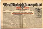 Drittes Reich / Westfalen Westfälische Landeszeitung Rote Erde / Amtliches Blatt der NSDAP -