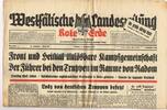 Drittes Reich / Westfalen Westfälische Landeszeitung Rote Erde / Amtliches Blatt der NSDAP -