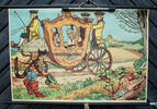 Bundesrepublik Deutschland Schulwandkarte / Rollbild Karte / Lehrtafel / Märchen / Der gestiefelte Kater -