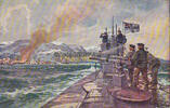 Alexandrowsk / Russland Ansichtskarte / Postkarte / Künstlerkarte von Willy Stöwer / Deutsches U-Boot .. -