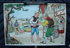 Bundesrepublik Deutschland Schulwandkarte / Rollbild Karte / Lehrtafel / Märchen / Hans im Glück -
