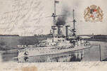 Deutsches Reich Ansichtskarte / Postkarte / Prägekarte / S.M.S. Wittelsbach -