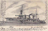 Deutsches Reich Ansichtskarte / Postkarte / S.M.S. Victoria Louise -