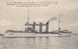Deutsches Reich Ansichtskarte / Postkarte / S.M.S. Nürnberg wurde am 8. Dez. 1914 bei den ... -