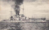Deutsches Reich Ansichtskarte / Postkarte / S.M.S. Ostfriesland -